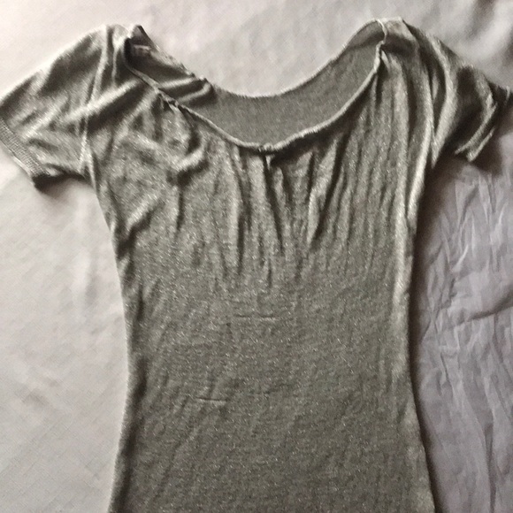 Sold!ARMANI Jeans silver sweater dress/ top - Picture 3 of 6
